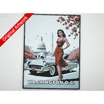 affiche_poster_pinup_washington_dc_imprimee_en_3d_avec_cadre