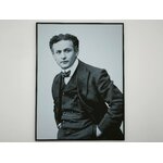affiche_poster_Harry_Houdini_imprimee_3d_couleur_noir_et_blanc_avec_cadre