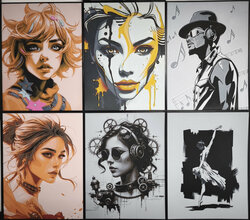 Ensemble_affiches_de_portraits_fantaisies_imprimees_en_3D