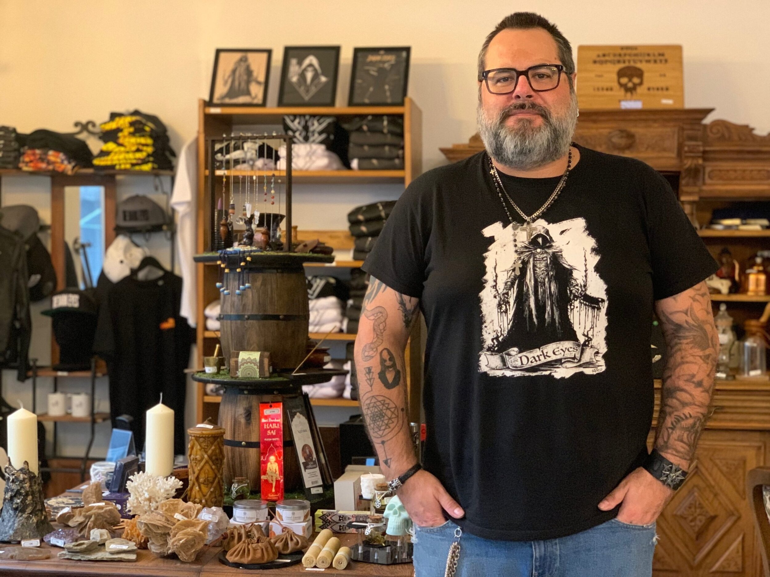 Philipe gérant de the dark eye shop