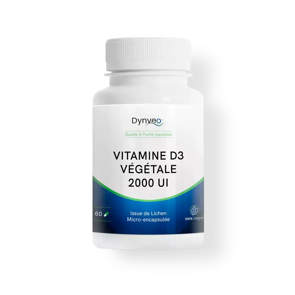Vitamine D3 Végétale 2000 UI extraite de lichen — 60 gélules — Nuvaya Shop