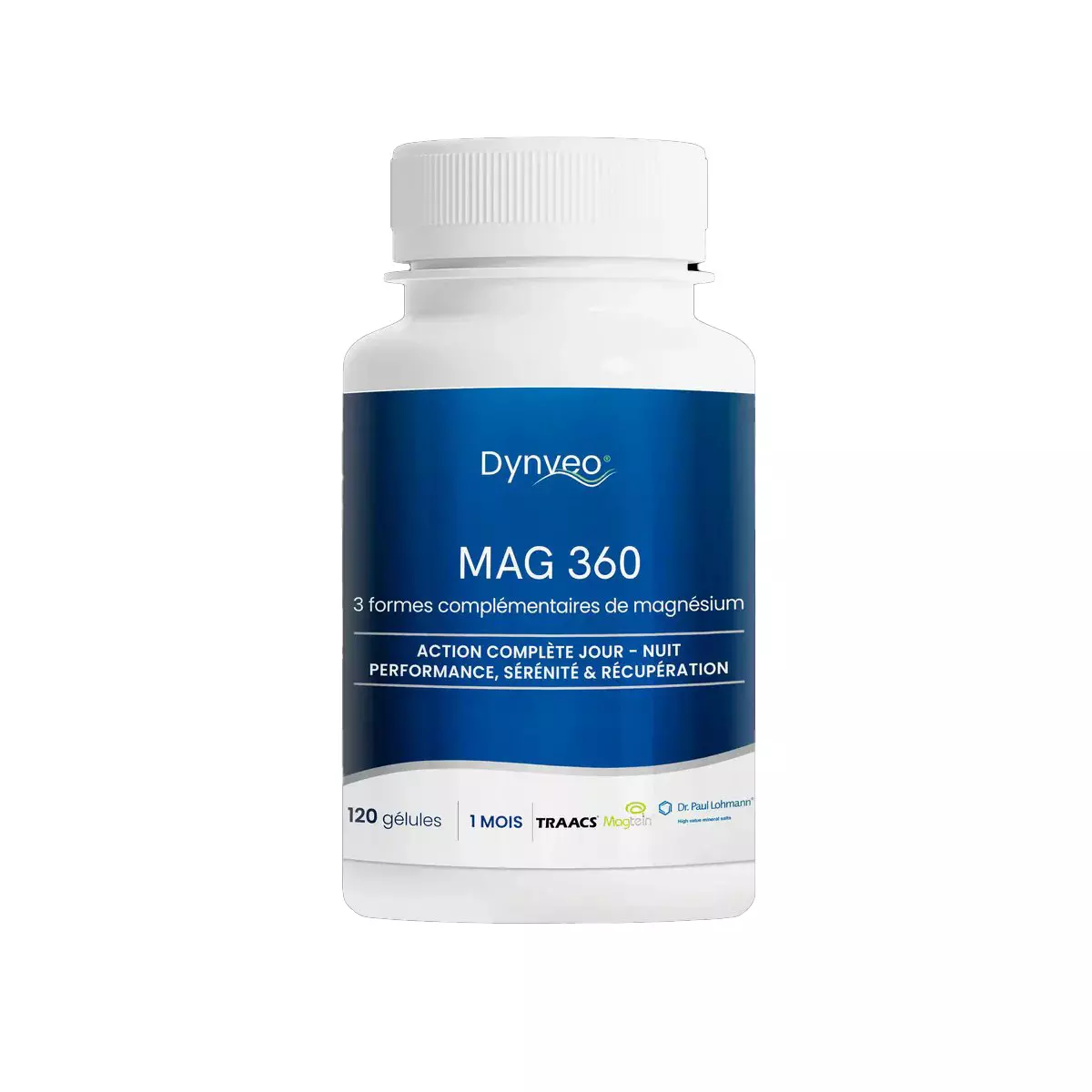 Complexe Magnésium 360 Dynveo — flacon de 120 gélules végétales
