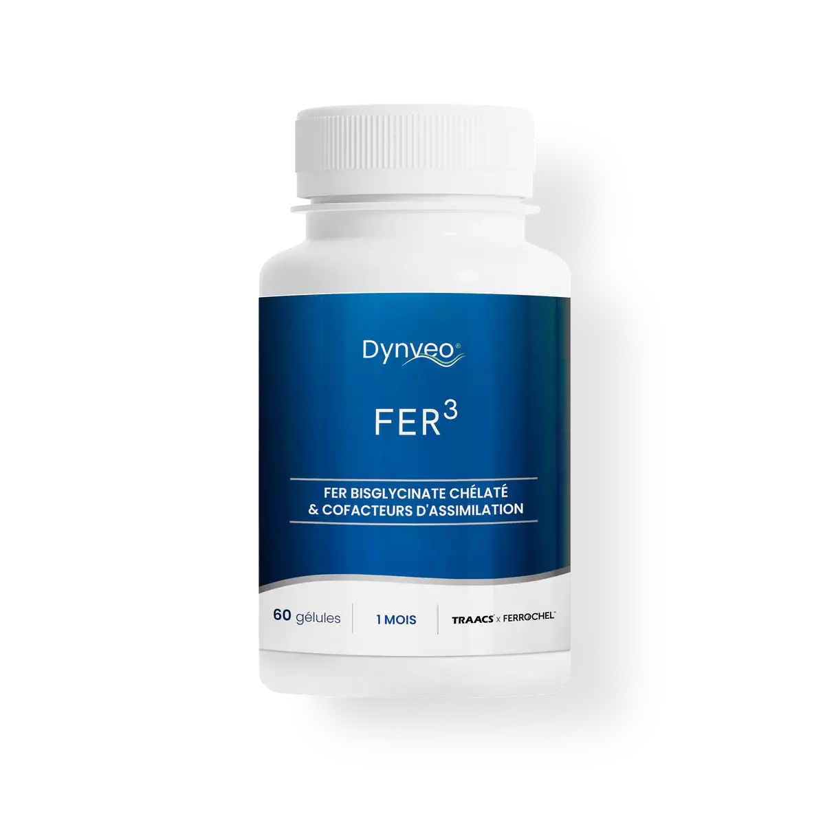 Complexe Fer et Vitamine C Fer3 Dynveo — flacon de 60 gélules