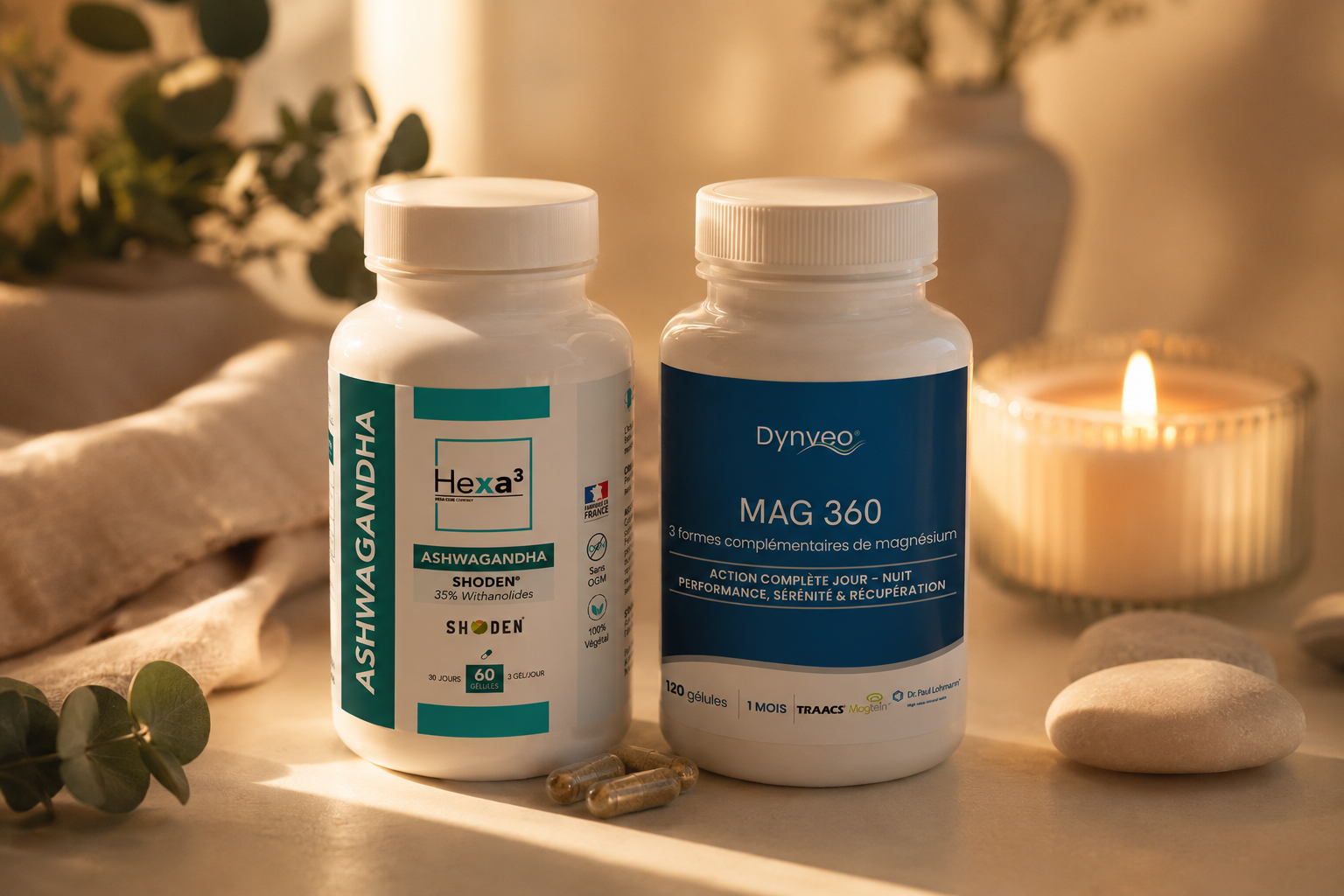 Pack Mon Rituel du Soir — Complexe Magnésium 360 et Ashwagandha Shoden® — Nuvaya Shop