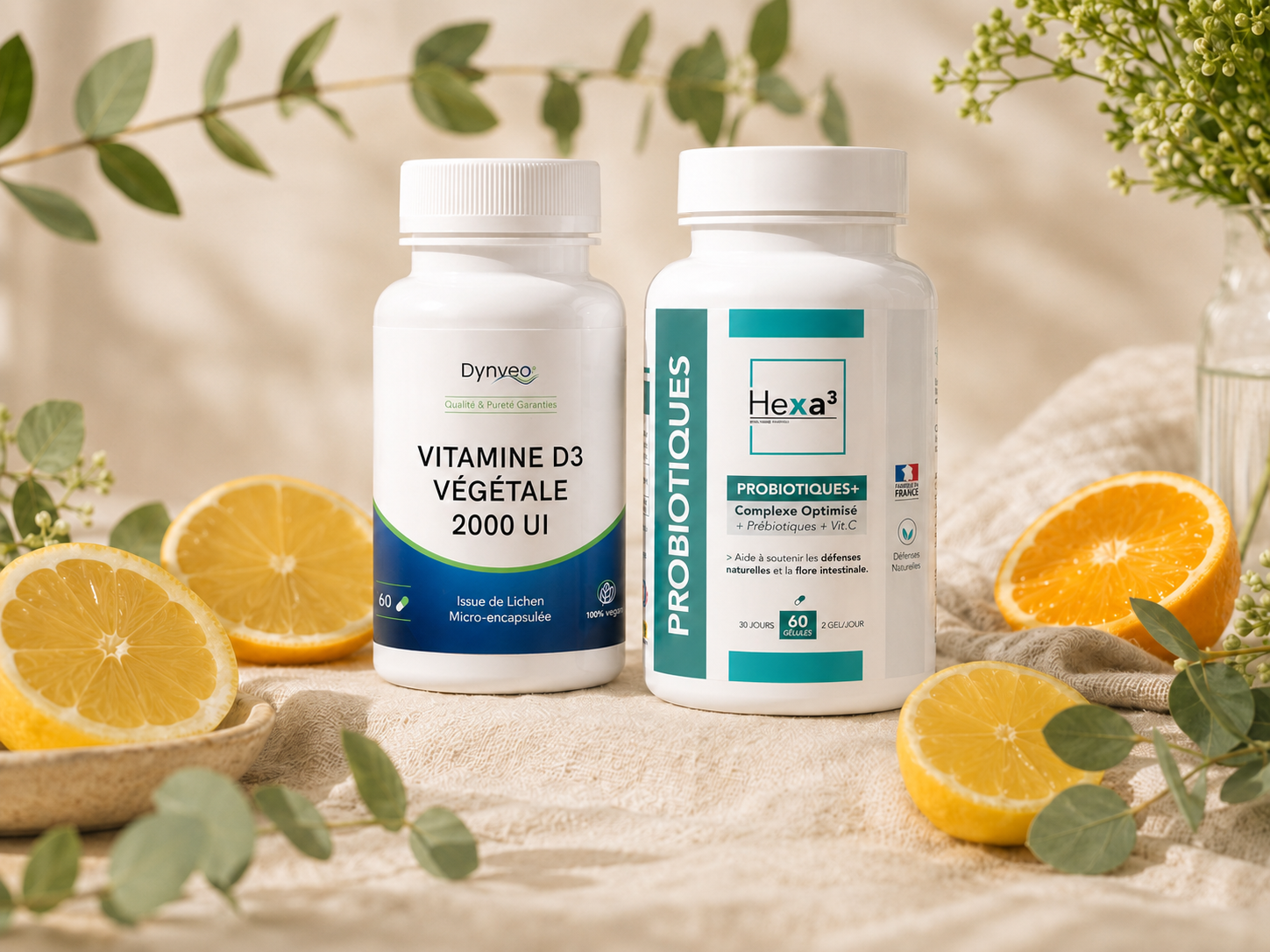 Pack Je Me Renforce — Vitamine D3 et Probiotiques+ — Nuvaya Shop