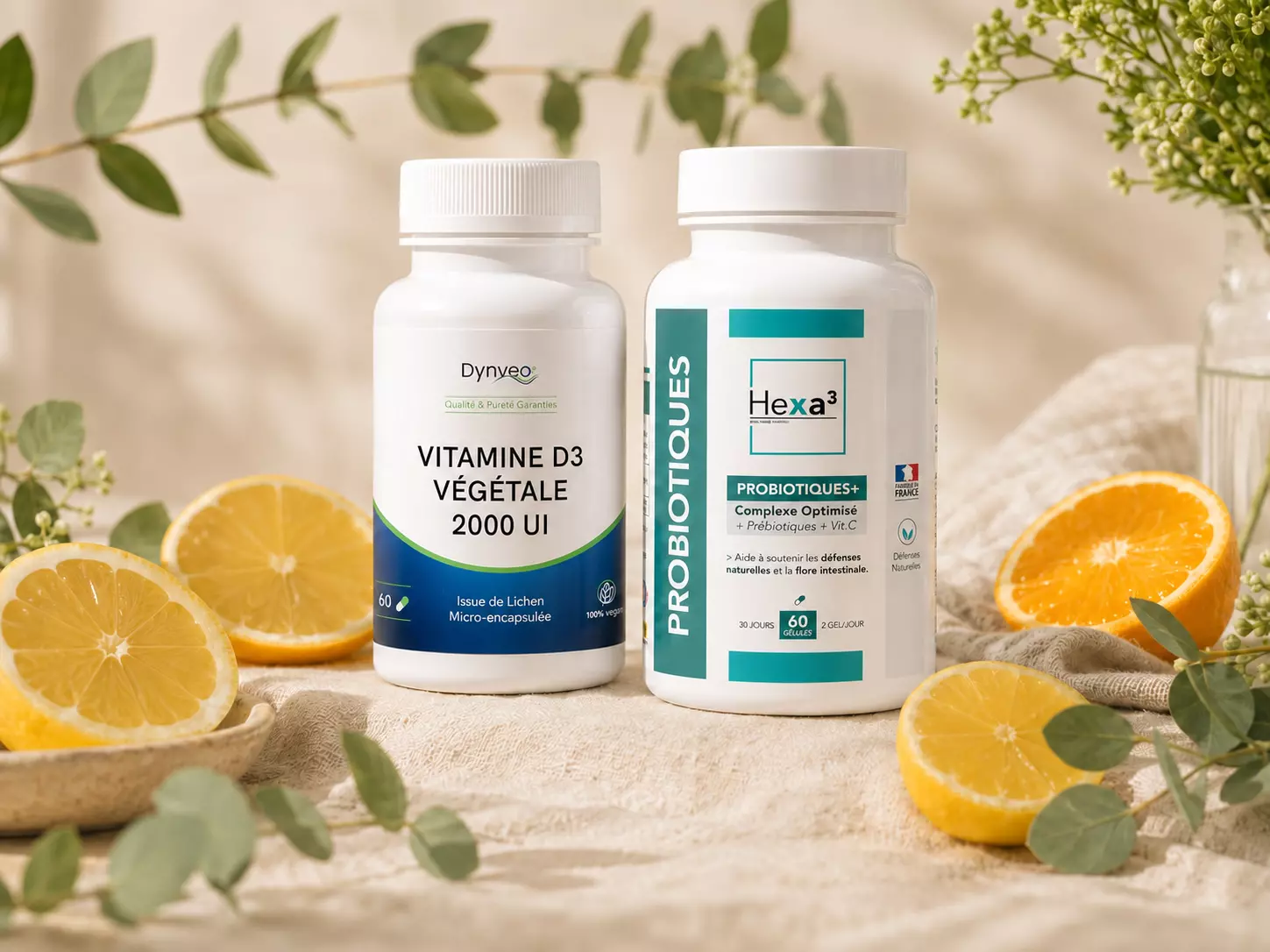 Pack Je Me Renforce — Vitamine D3 et Probiotiques+ — Nuvaya Shop