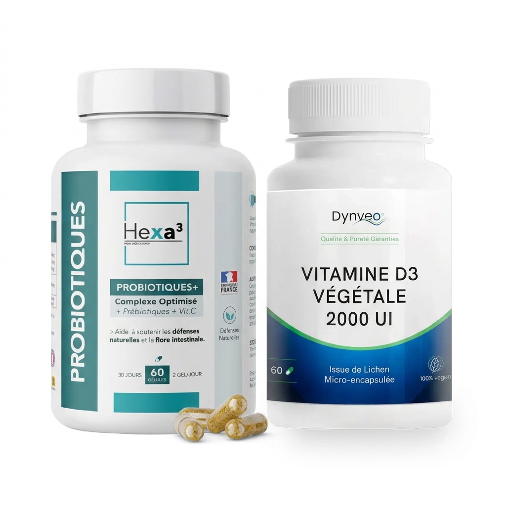 Pack Je Me Renforce — Vitamine D3 et Probiotiques+ — Nuvaya Shop