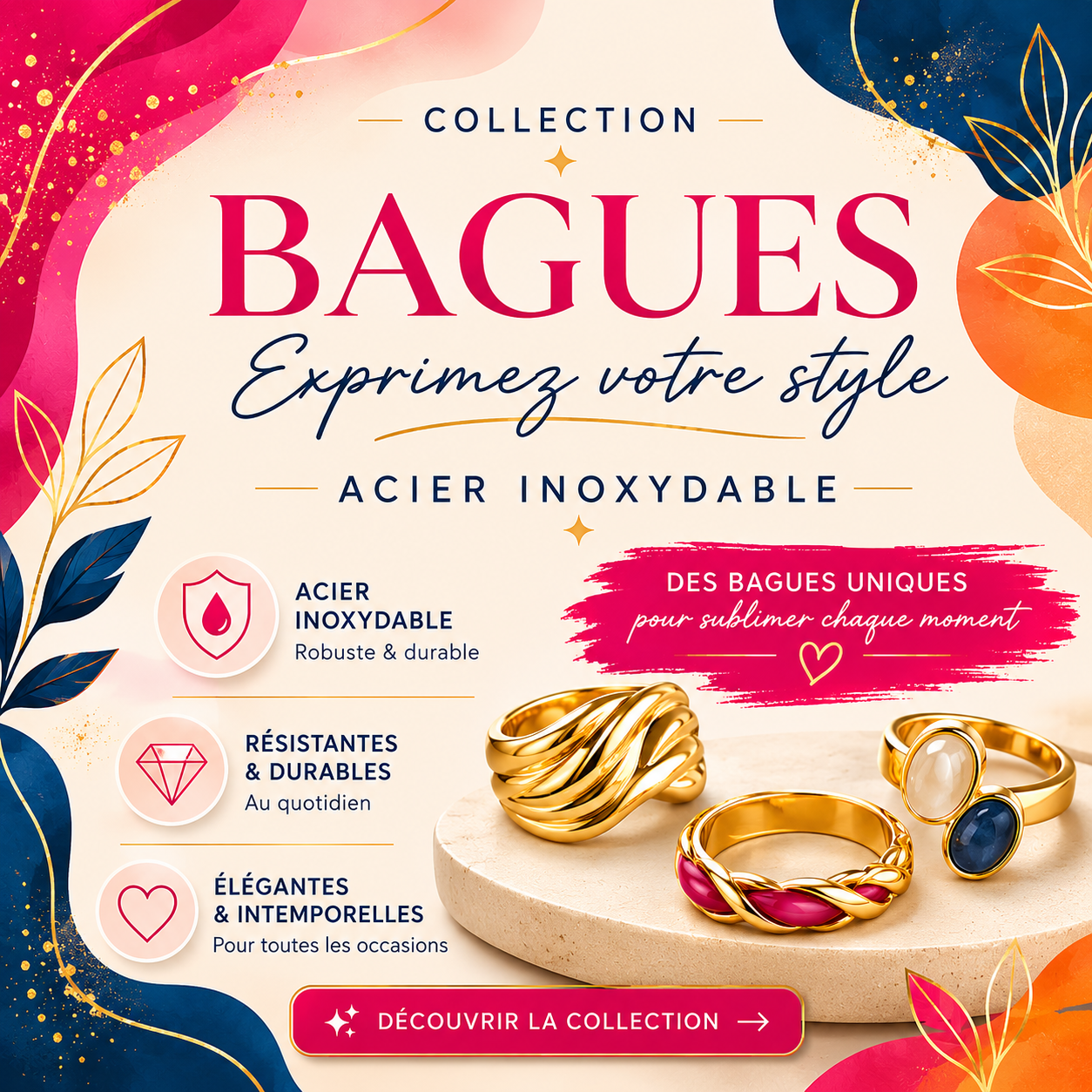Bague collection taiana bijoux