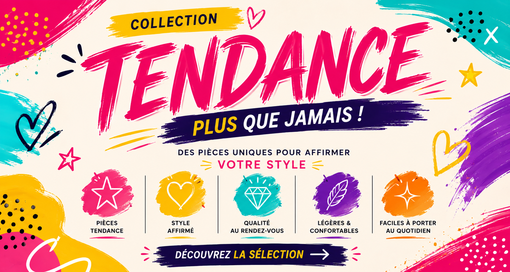 bandeau tendance