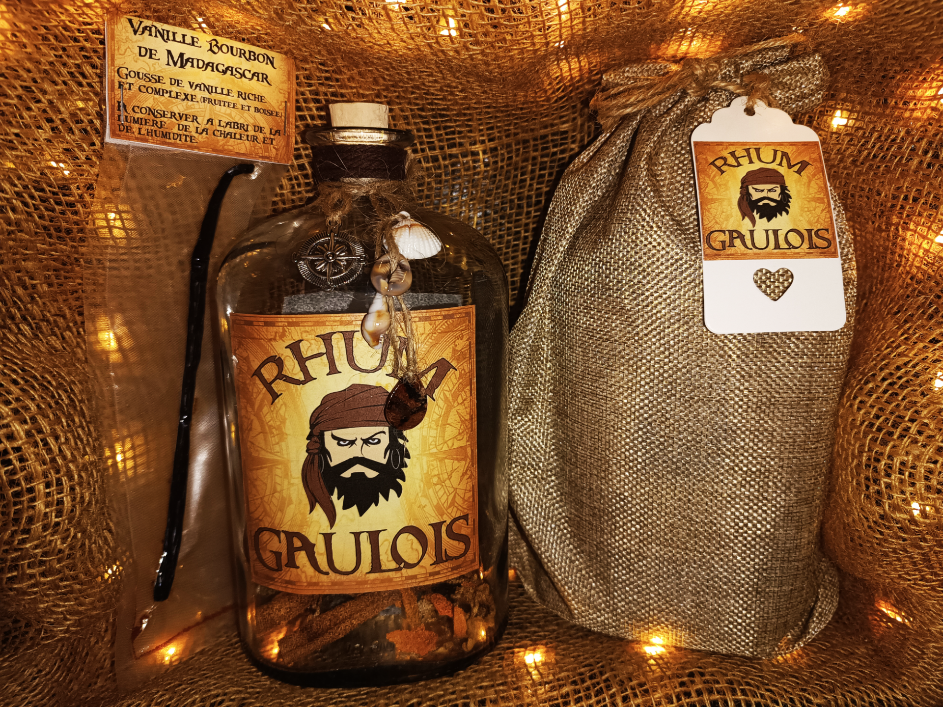 Bouteille 1l rhum arrangé gaulois