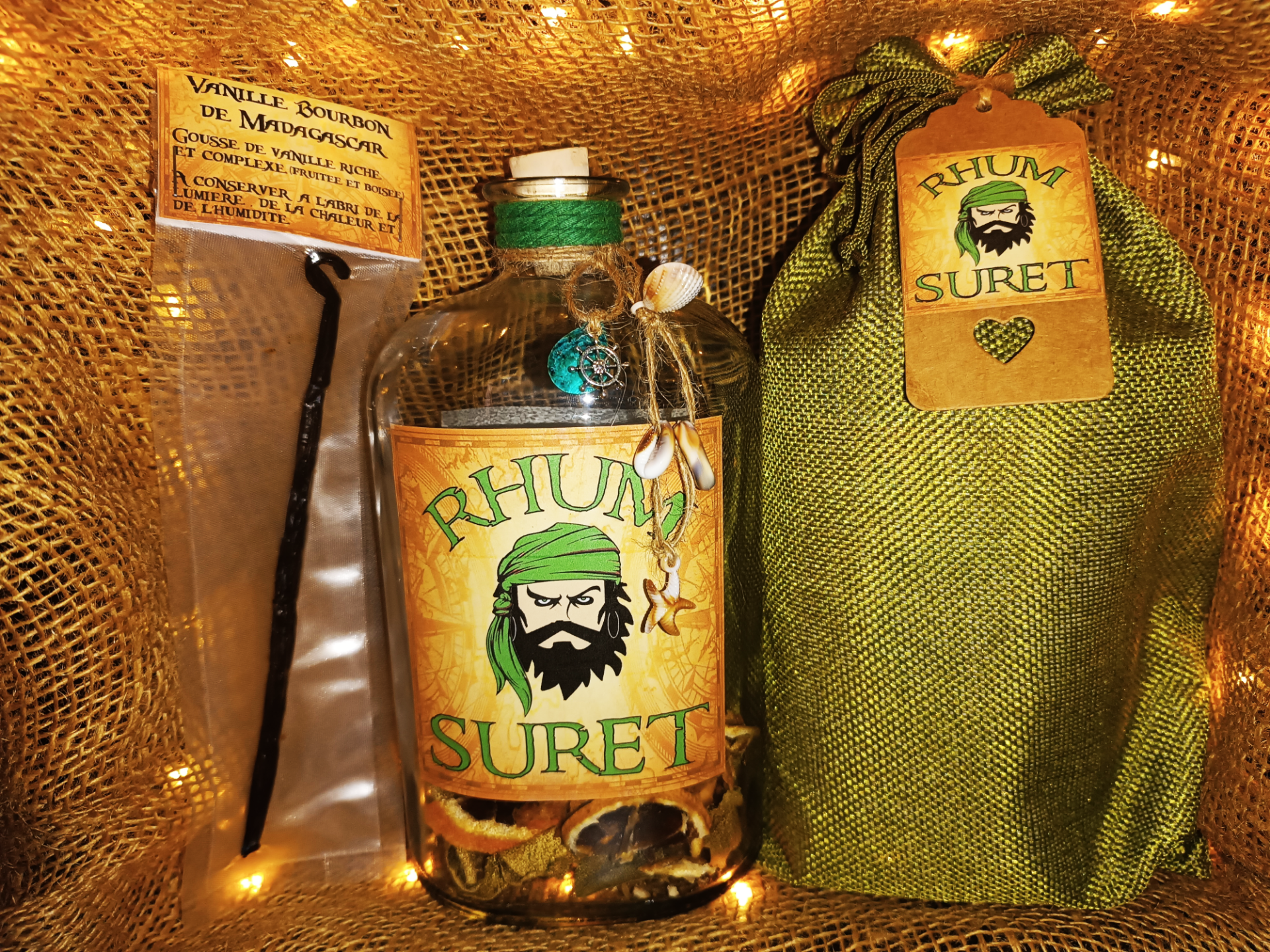 Bouteille 1l rhum arrangé suret