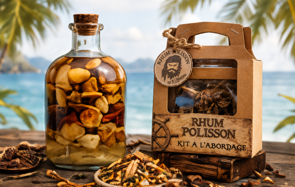 Kit de préparation pour rhum arrangé avec fruits et épices