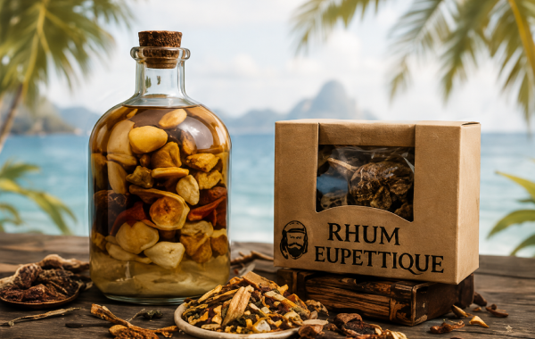Kit de préparation pour rhum arrangé avec fruits et épices