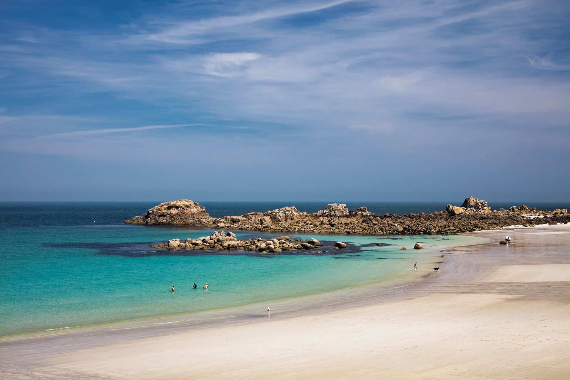 mer sable rochers