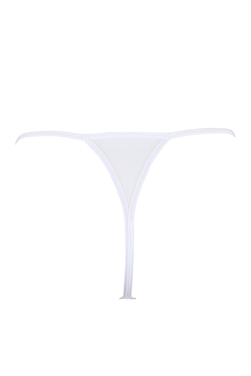 String blanc à clous dorés V-9798