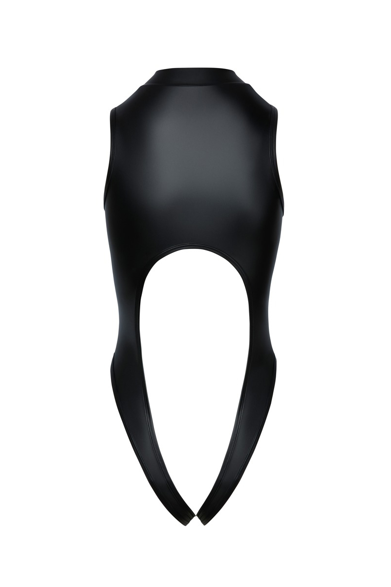 Body noir ouvert à lentrejambe - Cotelli Lingerie