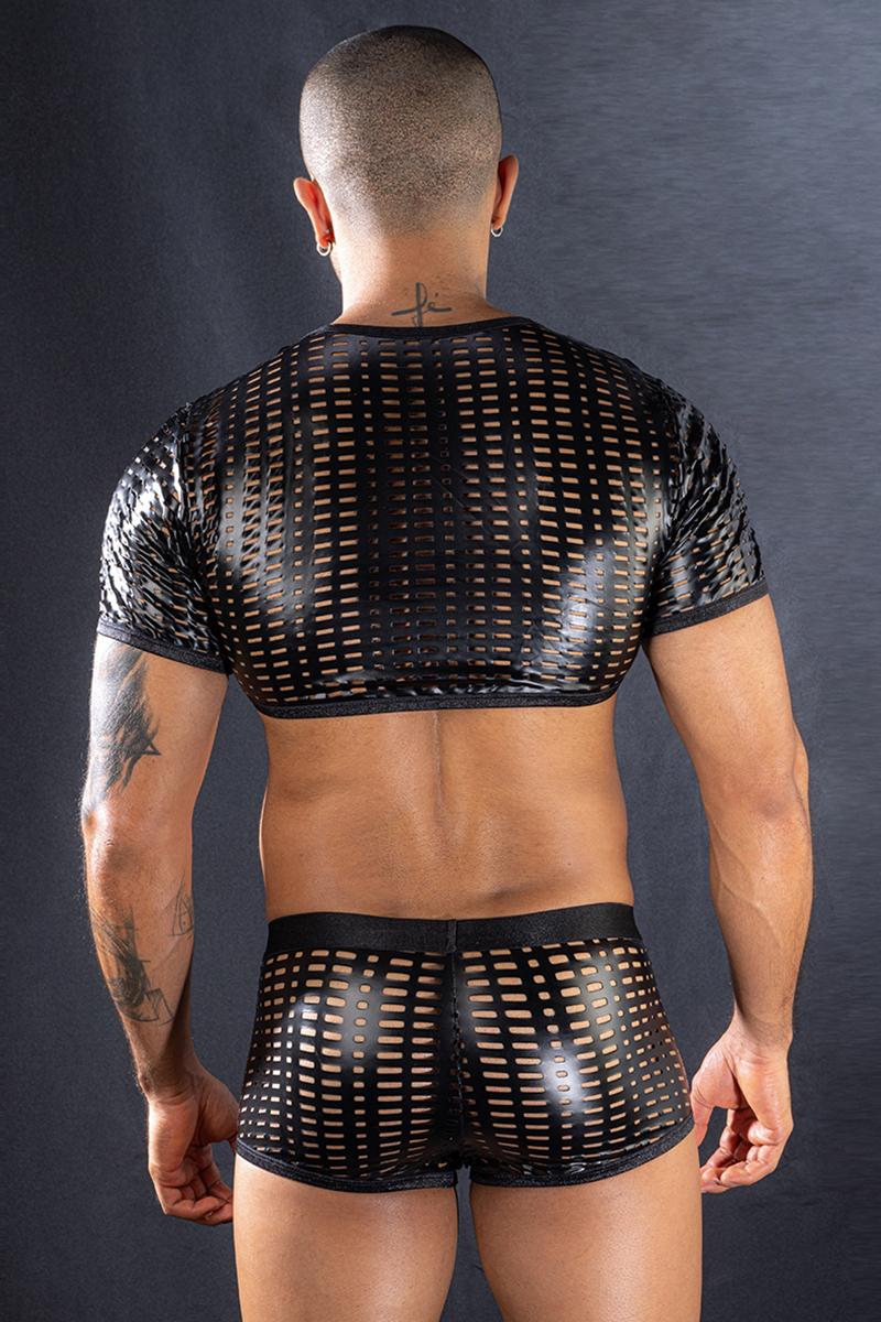 Ensemble top et boxer noir
