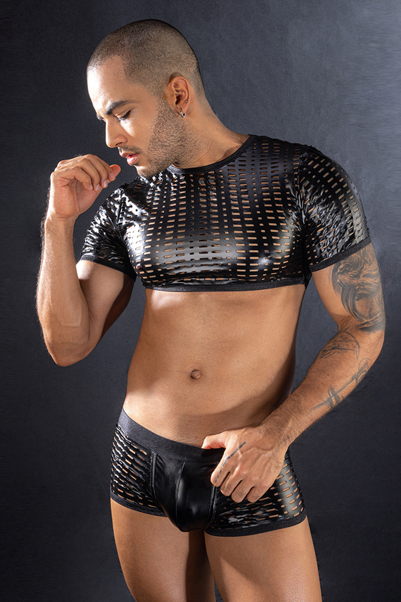 Ensemble top et boxer noir
