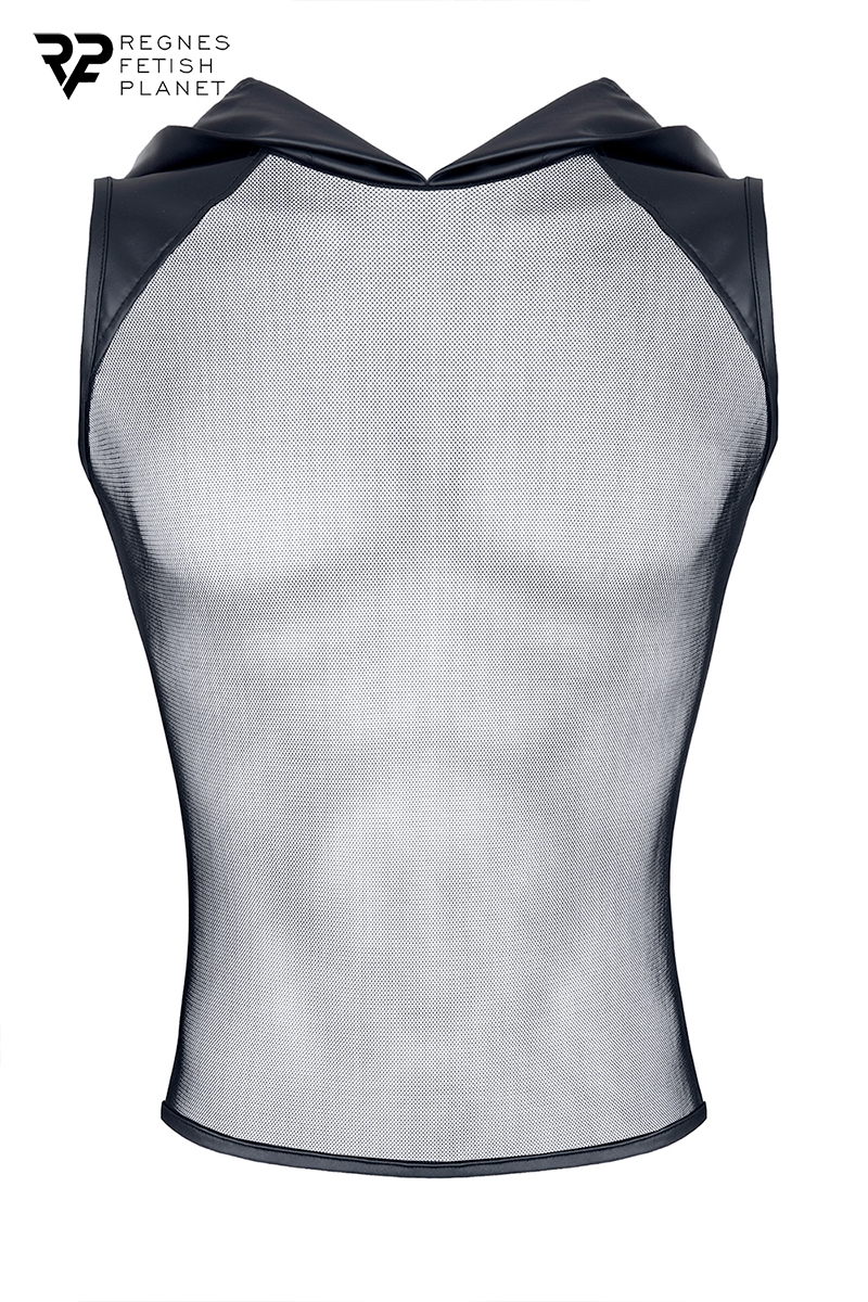 T-shirt à capuche en mesh