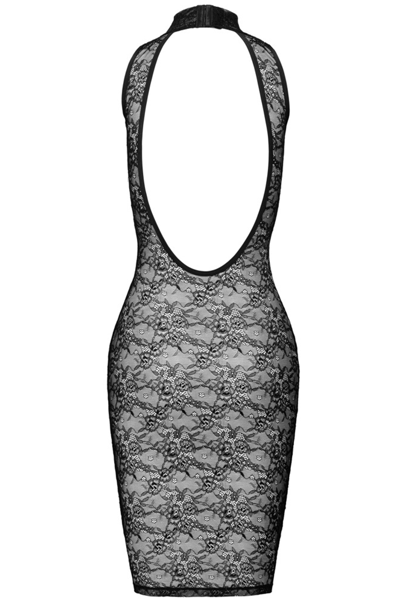 Robe mi-longue en dentelle