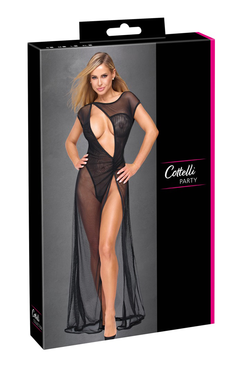 Robe longue en résille
