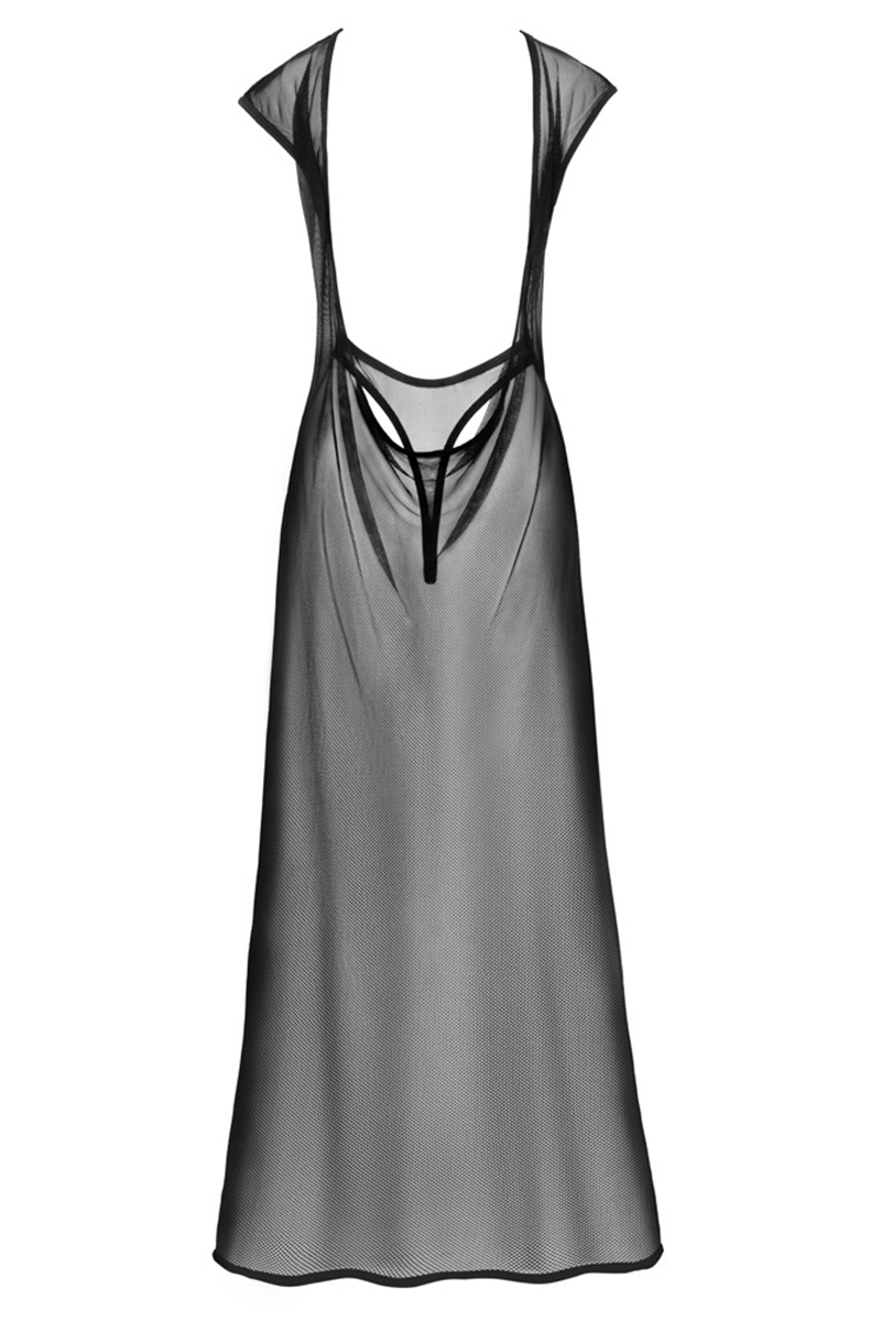 Robe longue en résille