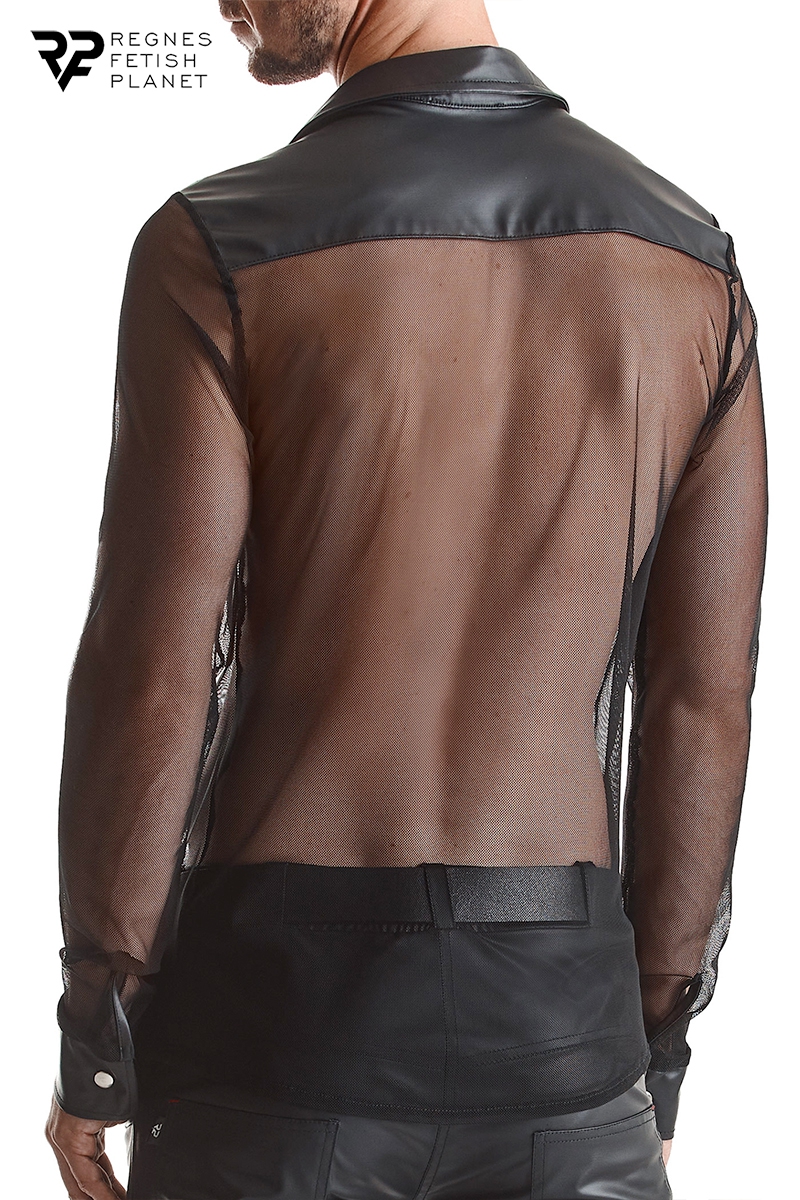 Chemise transparente Cesare