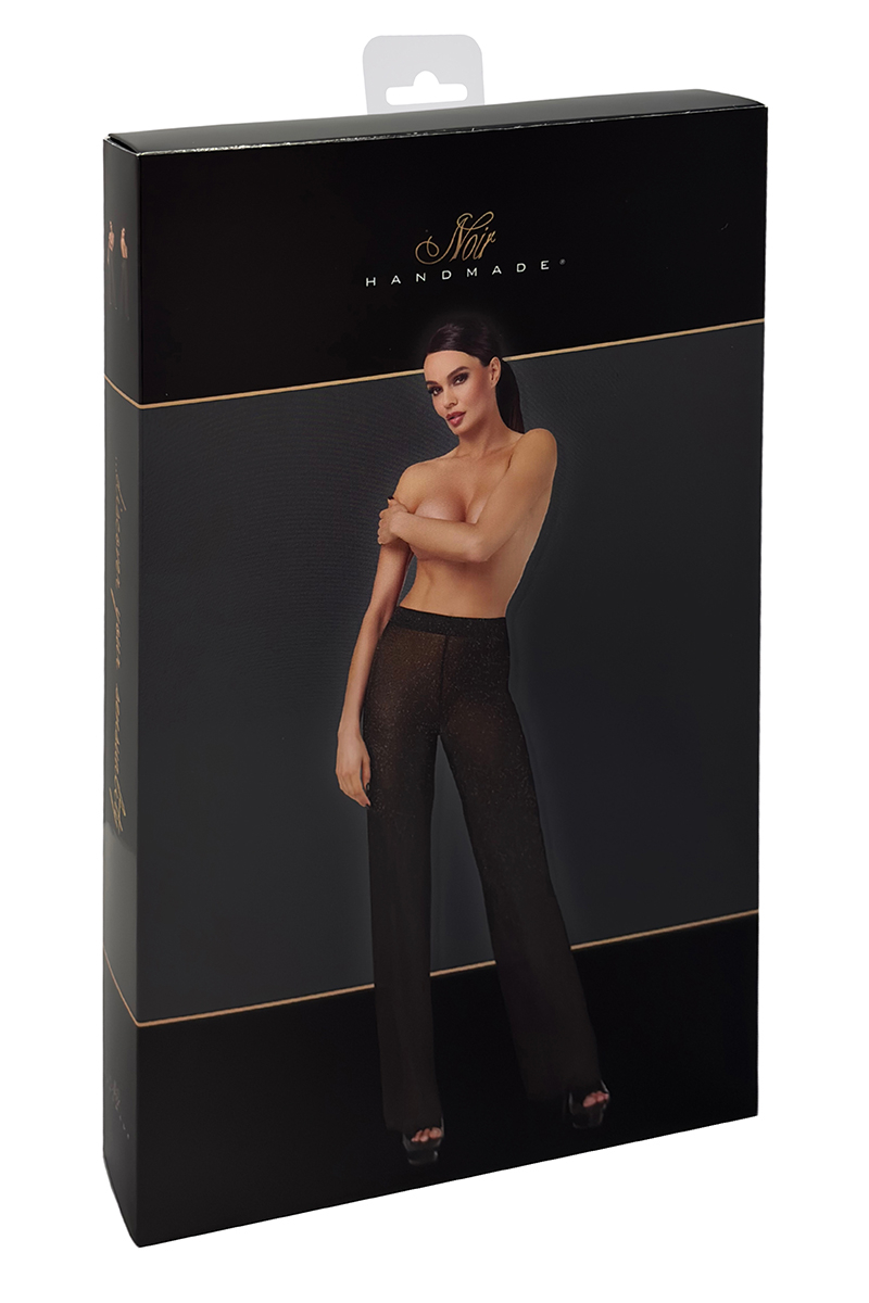 Pantalon en maille pailletée Onyx F374