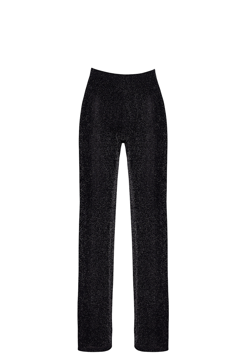 Pantalon en maille pailletée Onyx F374