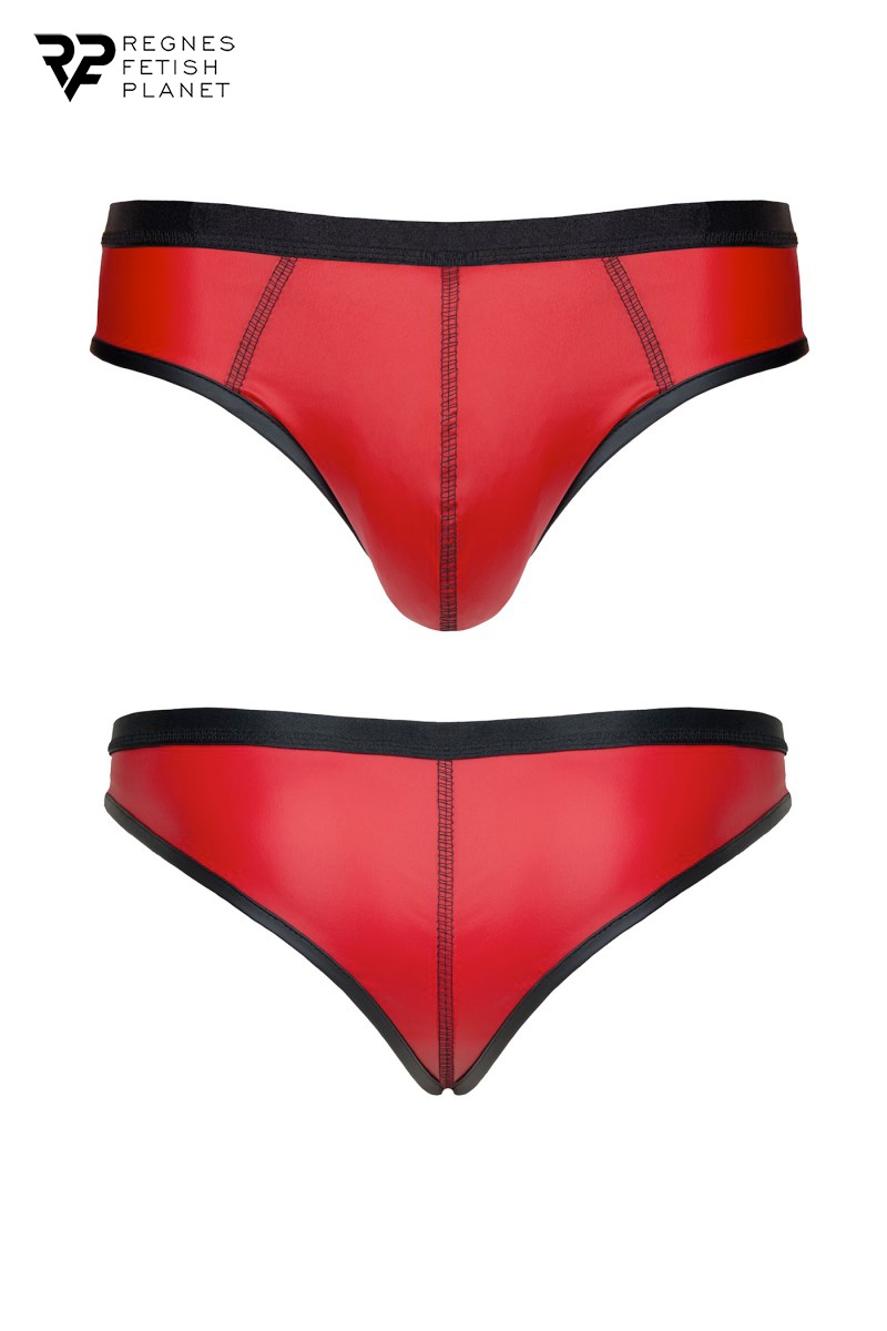 Slip rouge wetlook - Regnes