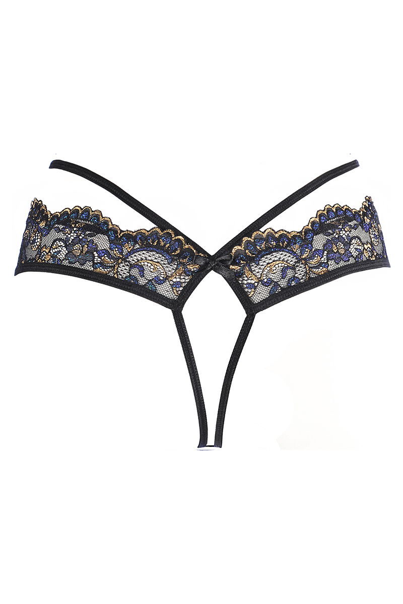 String dentelle Noir V-10368