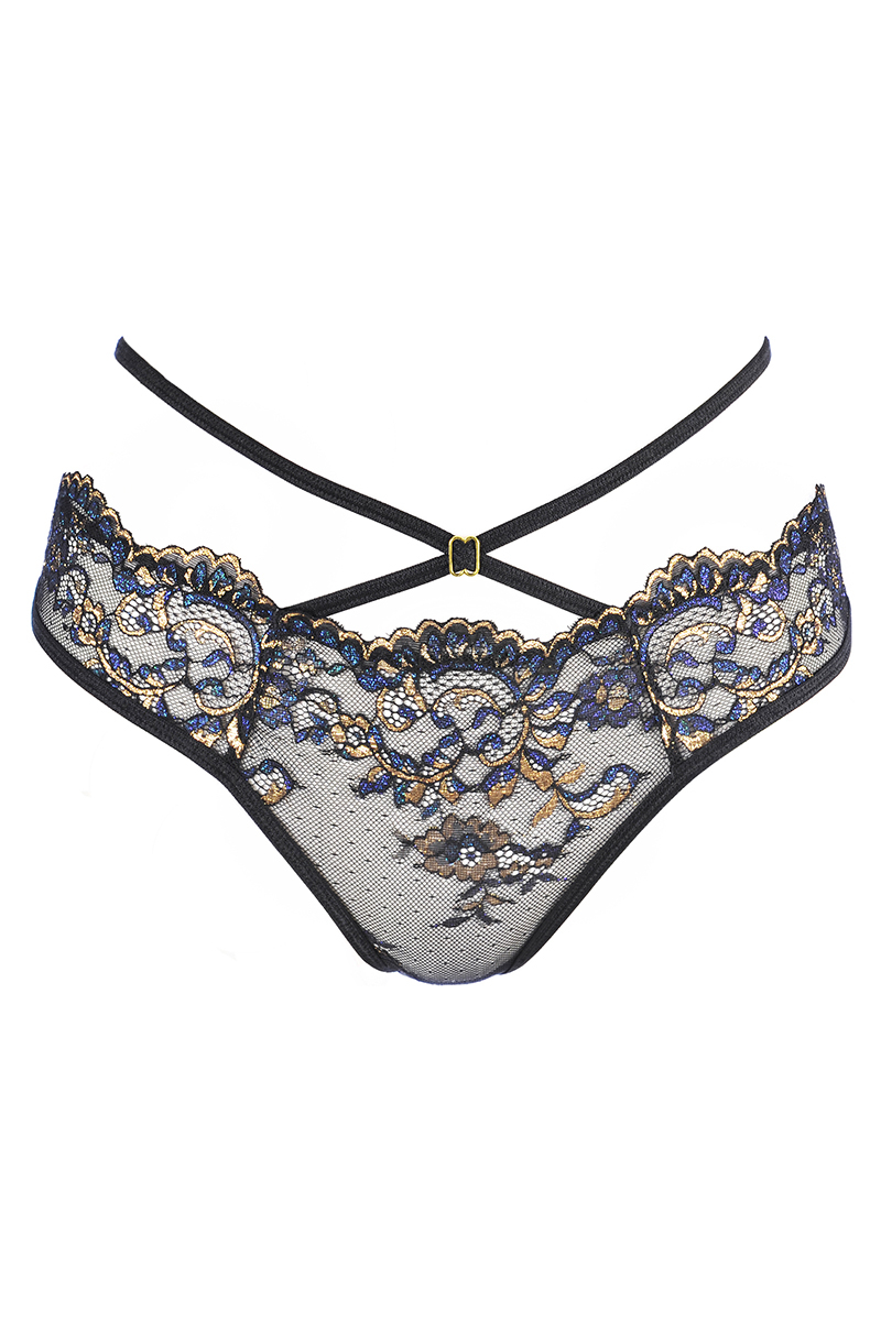 String dentelle Noir V-10368