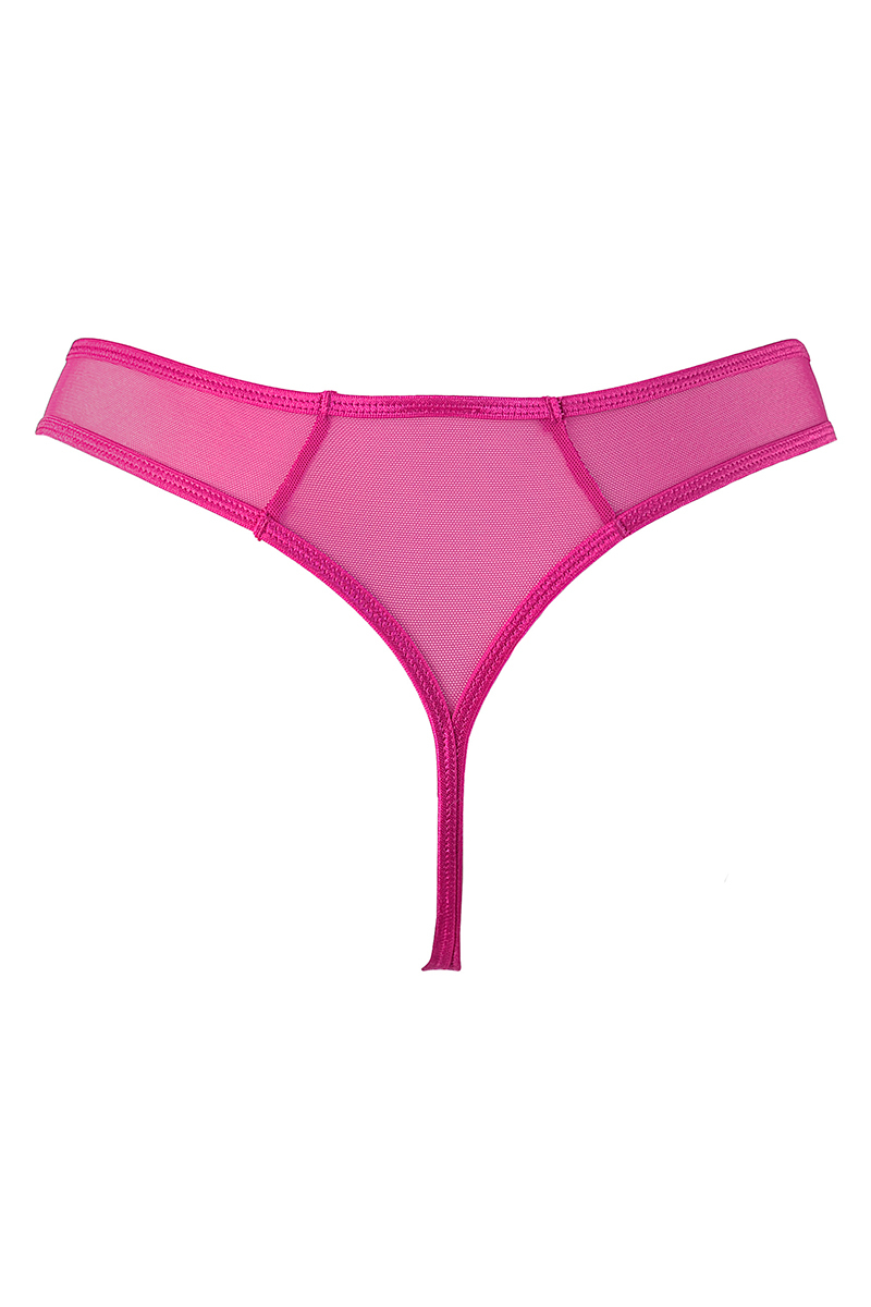 String Rose tulle et broderies V-10258