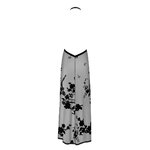 Robe longue dos nu Divinity F312 tulle floqué