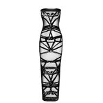 Robe bustier Bondesque F358 - Noir Handmade