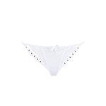 String blanc à clous dorés V-9798