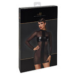 Mini robe tulle et wetlook Crossfire F369 - Noir Handmade