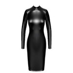 Robe fuseau Crystal F371 - Noir Handmade
