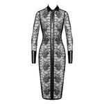 Robe fourreau Noirelle F376 - Noir Handmade