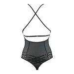 Body string tulle et dentelle noir V-10100 - Axami