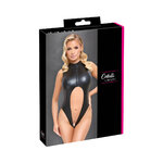 Body noir ouvert à lentrejambe - Cotelli Lingerie