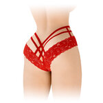 Tanga ouvert Anne - rouge