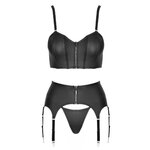 Ensemble lingerie 3 pièces avec porte-jarretelles - Cottelli PARTY