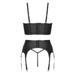 Ensemble lingerie 3 pièces avec porte-jarretelles - Cottelli PARTY