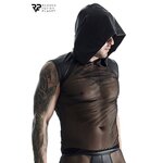 T-shirt à capuche en mesh