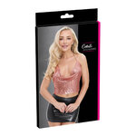Top en métal doré rose
