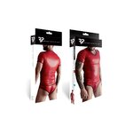 T-shirt wetlook rouge