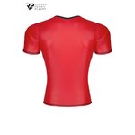 T-shirt wetlook rouge