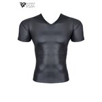 T-shirt wetlook noir