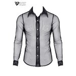 Chemise transparente Cesare